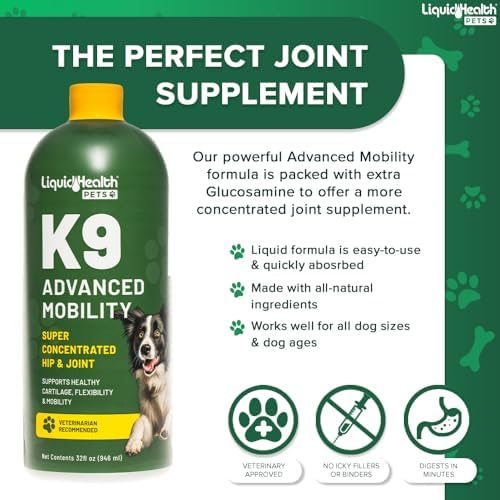 liquidhealth pets k9 liquid glucosamine level 5000 for, close-up detail