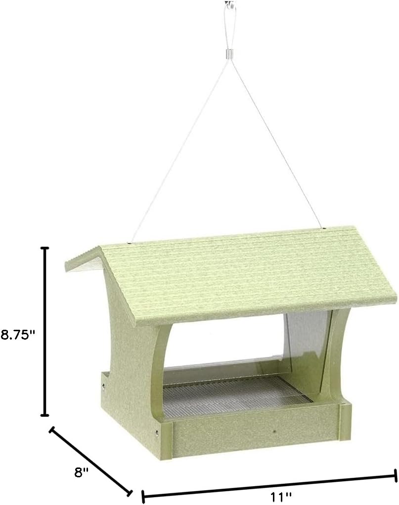 birds choice medium hopper bird feeder | 3lb, side view
