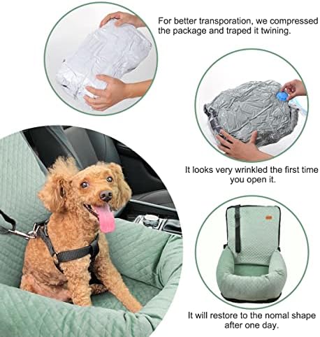 dog car seat for small medium dogs pet, close-up detail