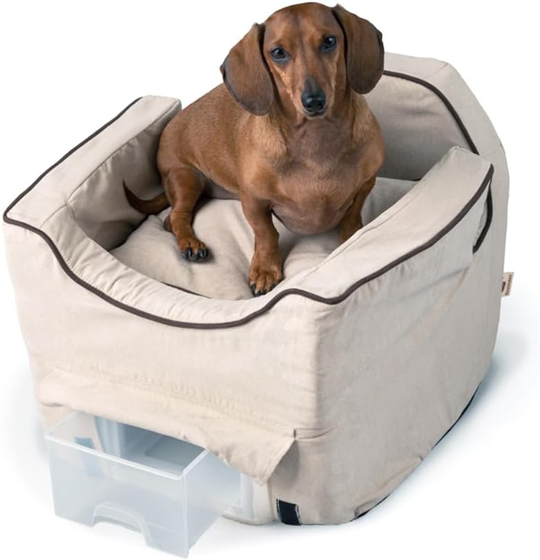 luxury lookout ii pet car seat in microsuede, main product view