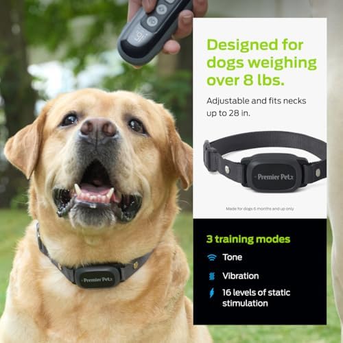 premier pet dog shock collar - safe behavior, side view