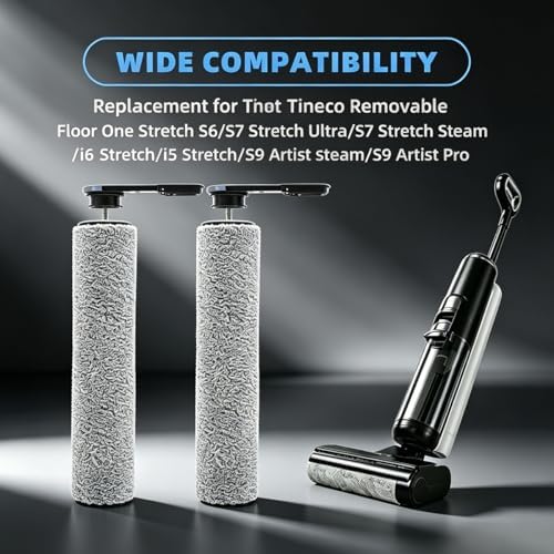 roller brush and filters replacement for tineco floor, close-up detail