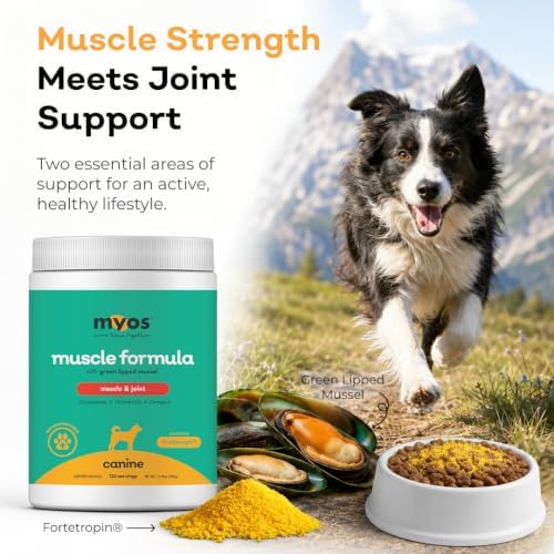 myos muscle & joint dog supplement - hip, close-up detail