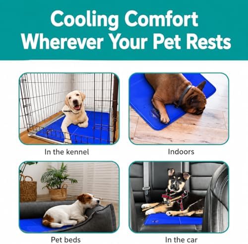 arf pets dog cooling mat - solid gel showing dimensions