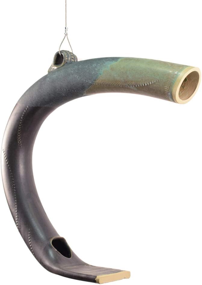 contemporary crescent hanging bird seed feeder, main product view