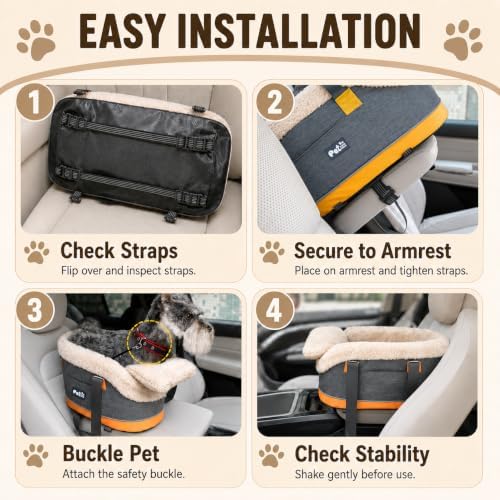 pet car center console elevated armrest car seat, package contents