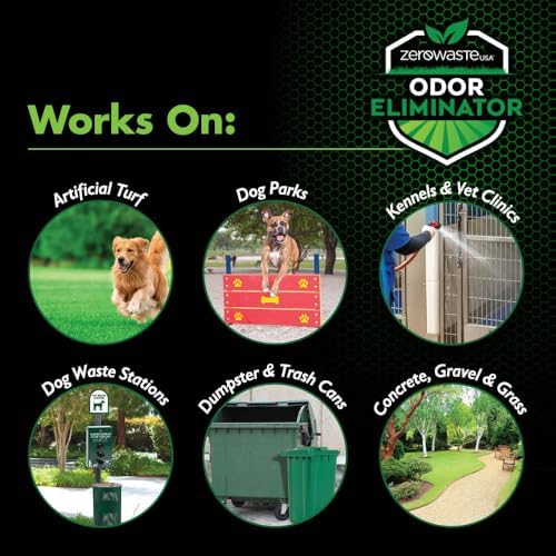 zero waste usa odor eliminator ultra concentrate shown in use