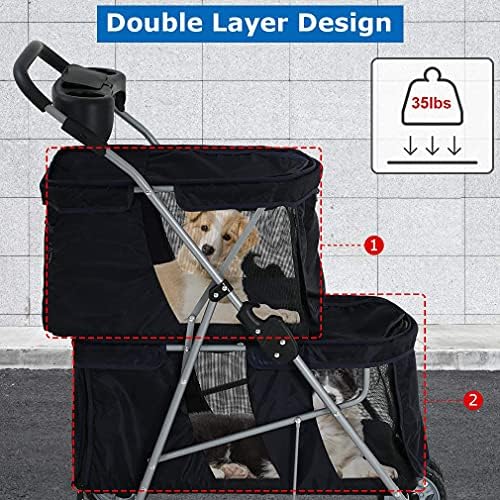 dog strollers for small medium dogs cat strollers shown in use