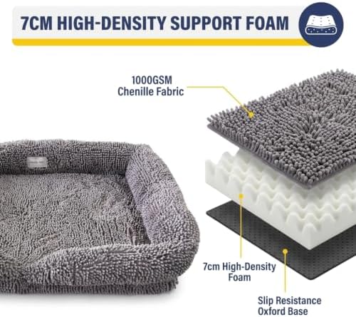 muddy mat® cloud k-9 rectangle dog bed for, front angle view