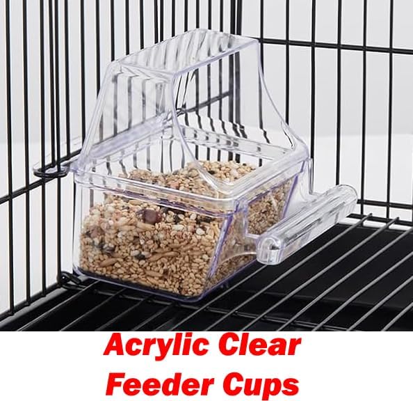 37-inch portable hanging medium flight bird cage for showing dimensions
