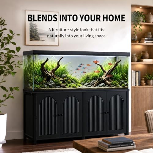 125-150 gal fish tank stand 60x24 tabletop aquarium showing dimensions