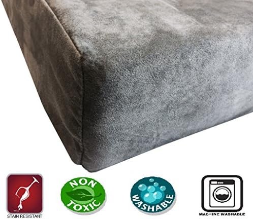 dogbed4less xl orthopedic memory foam dog bed with shown in use