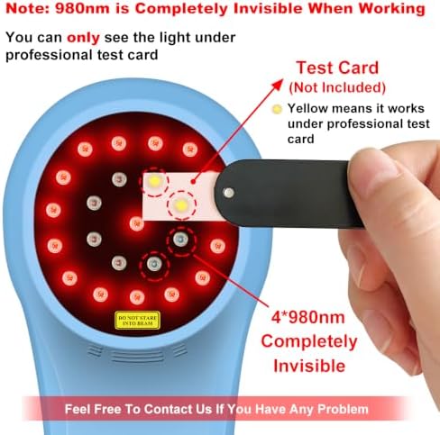 cold laser therapy for dogs, red light device, close-up detail