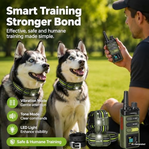 dog shock collar for small medium large dog, side view