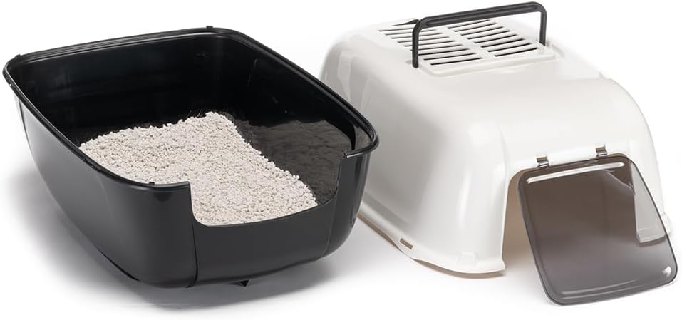 ferplast - cat litter box - litter tray showing dimensions