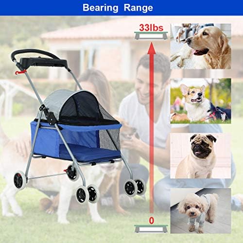 bestpet foldable pet stroller for small/medium dogs and, package contents