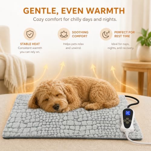 heated bed for small animals pet heating pad, close-up detail