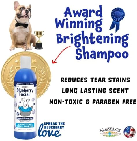 showseason combo three-pack (12 oz. bottles): blueberry facial®, close-up detail