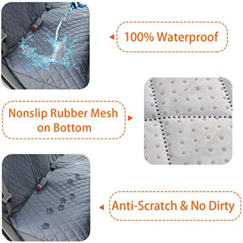 honest bench dog car seat covers with side shown in use