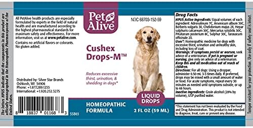 petalive complete cushex combopack - dog adrenal health showing dimensions