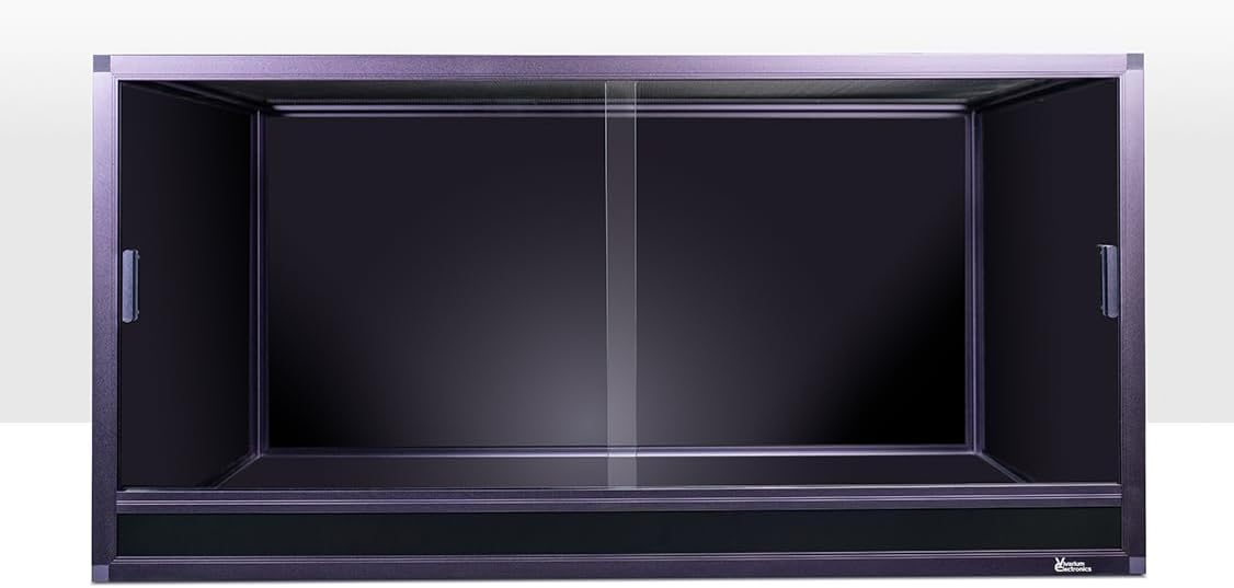 120 gallon reptile enclosure 48x24x24 purple–premium tempered glass, main product view