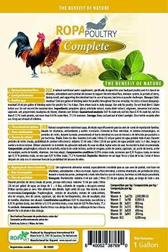 ropapoultry oregano oil+ supplement - immune & gut shown in use