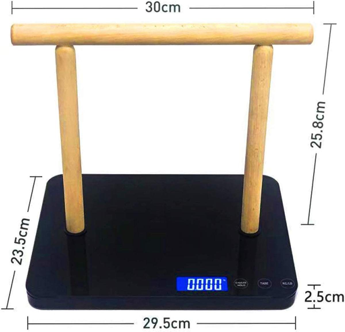 digital bird scale with perch, scale grams, max shown in use