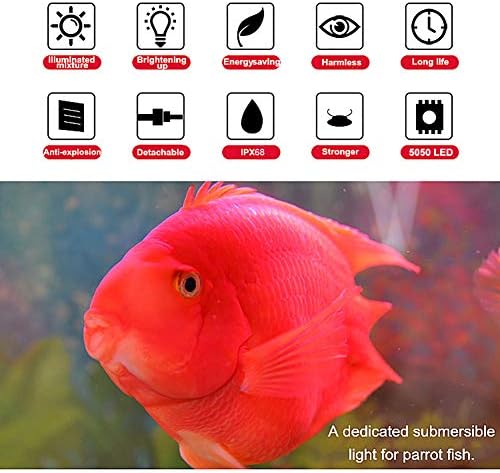 mq 36 in submersible led aquarium light, 13w, close-up detail