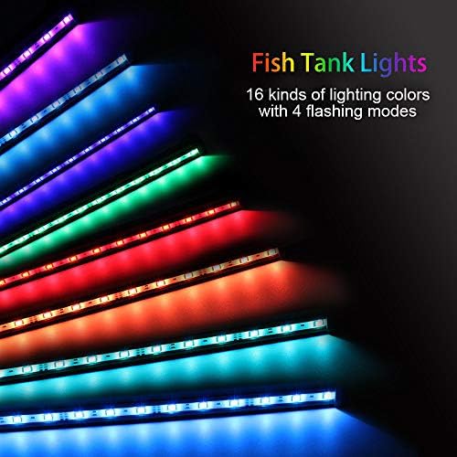 mq 36 in submersible led aquarium light, 13w showing dimensions
