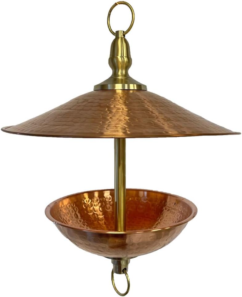 easy fill copper & brass bird feeder (small), main product view