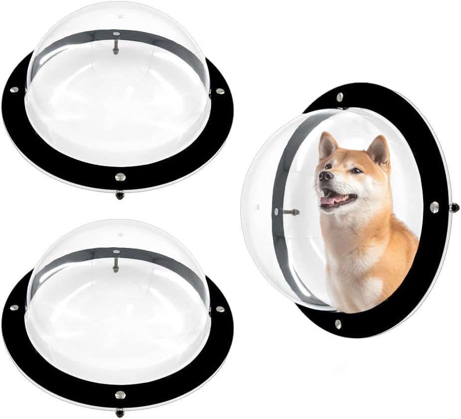 dog fence window, 12.4 inch clear pet dome, main product view