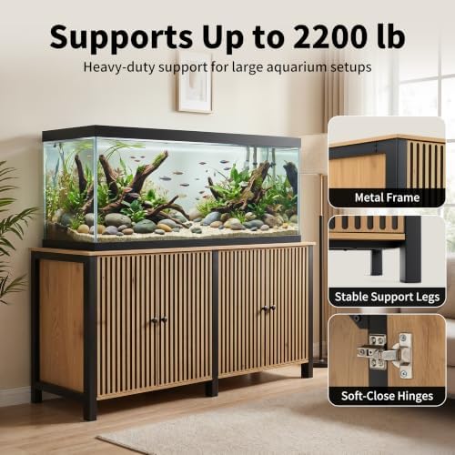 125-150 gal fish tank stand 60x24 tabletop aquarium shown in use