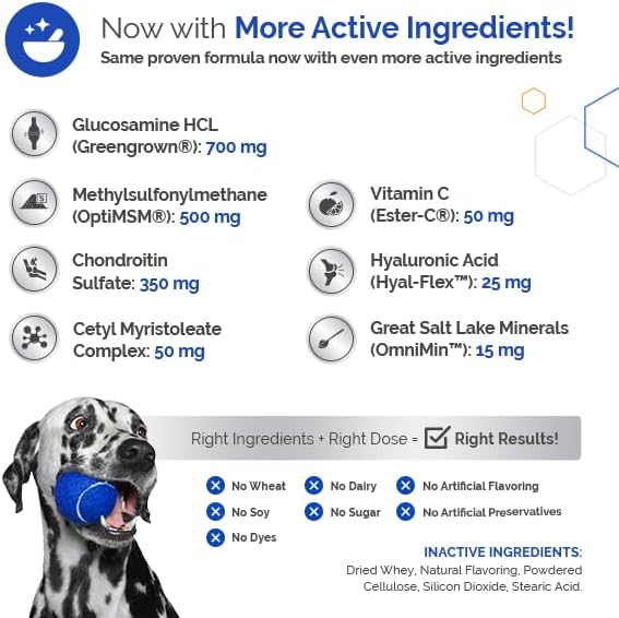 topdog health glycanaid ha advanced joint nutrition for, close-up detail
