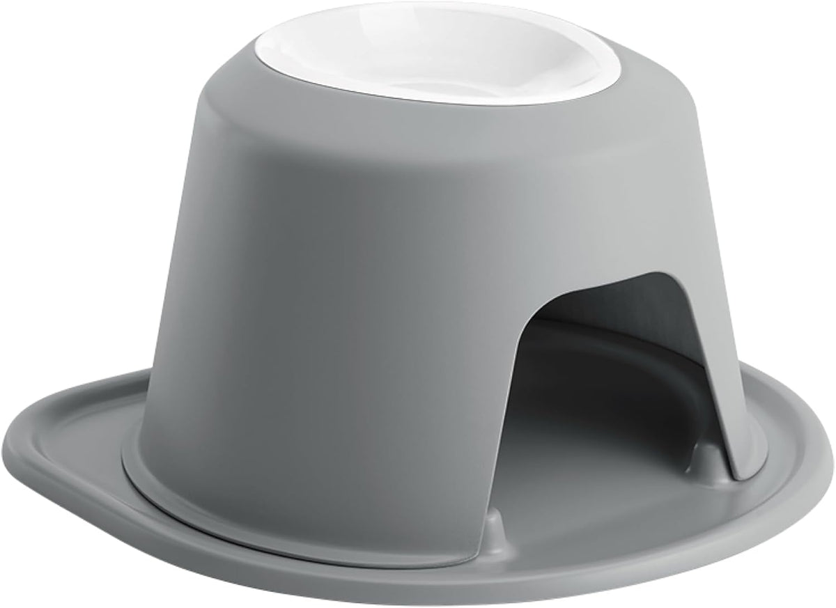 weathertech single high pet feeding system w/plastic dog/cat, main product view