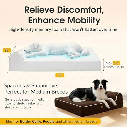 5.5 inch thick high grade orthopedic memory foam, close-up detail