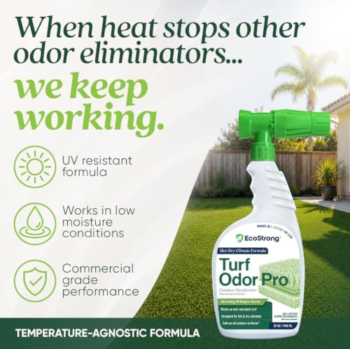 eco strong artificial turf cleaner for pet urine shown in use