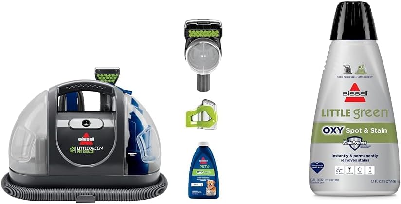 bundle of bissell little green pet deluxe portable, main product view