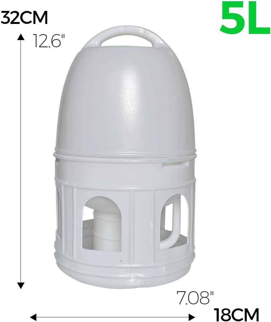 bird water drinker, pigeon water feeding plastic drinker shown in use