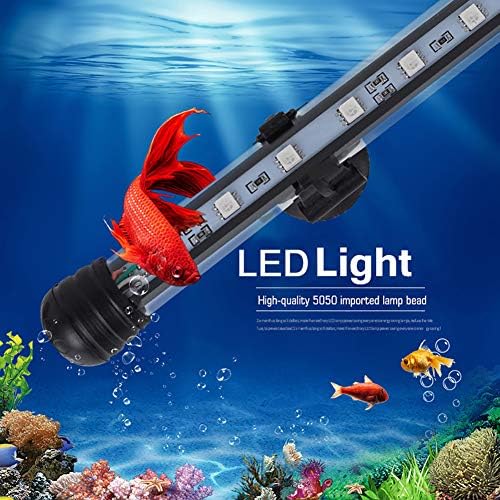 mq 36 in submersible led aquarium light, 13w on a desk or shelf
