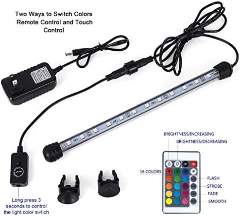 mq 36 in submersible led aquarium light, 13w, package contents