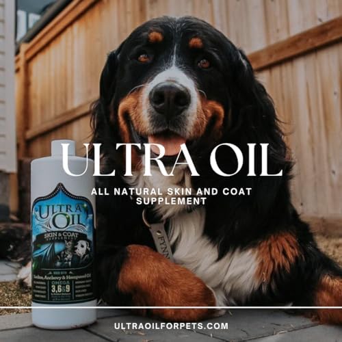 ultra oil skin and coat supplement for dogs, close-up detail