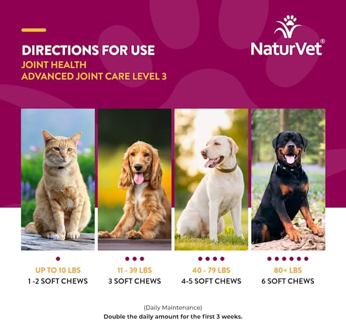 naturvet, joint health soft chews, 20.3 ounce, 240, side view