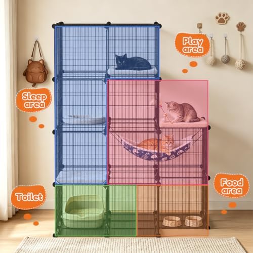 comhoma cat cage diy cat enclosures catio for showing dimensions
