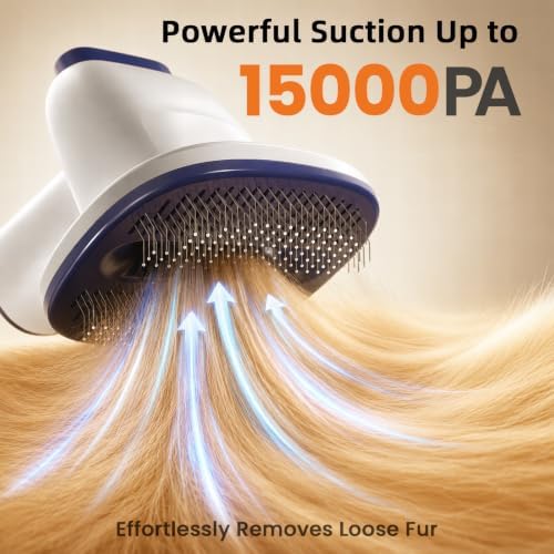buenkee 2-in-1 dog grooming vacuum and dog blow showing dimensions