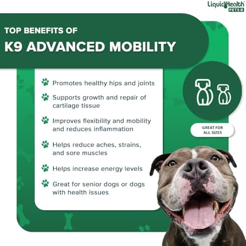 liquidhealth pets k9 liquid glucosamine level 5000 for, side view