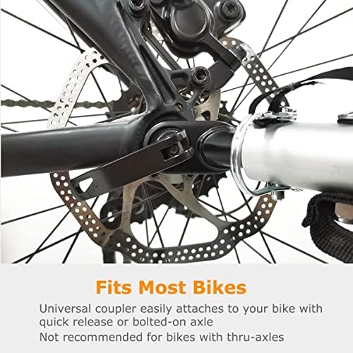 doggyhut® premium xl pet bike trailer & stroller, front angle view