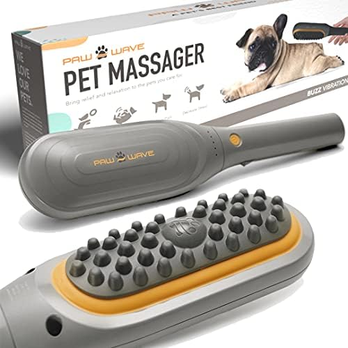 paw wave buzz therapeutic brush vibration pet massager, main product view