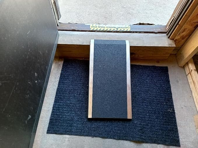 aluminum dog pet ramp for cars & trucks, side view