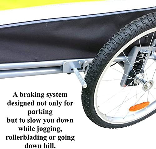 booyah extra large pet bike trailer dog stroller on a desk or shelf