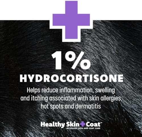 healthy skin + coat comfort anti itch hydrocortisone, close-up detail